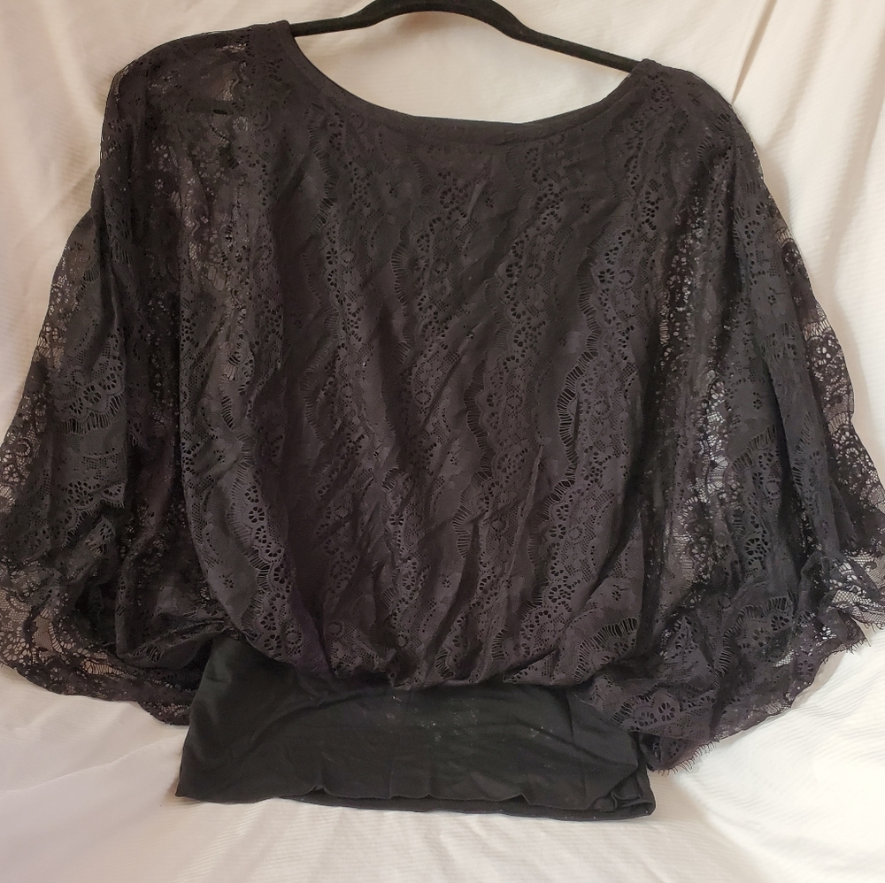 Gracia Black Lace Blouse